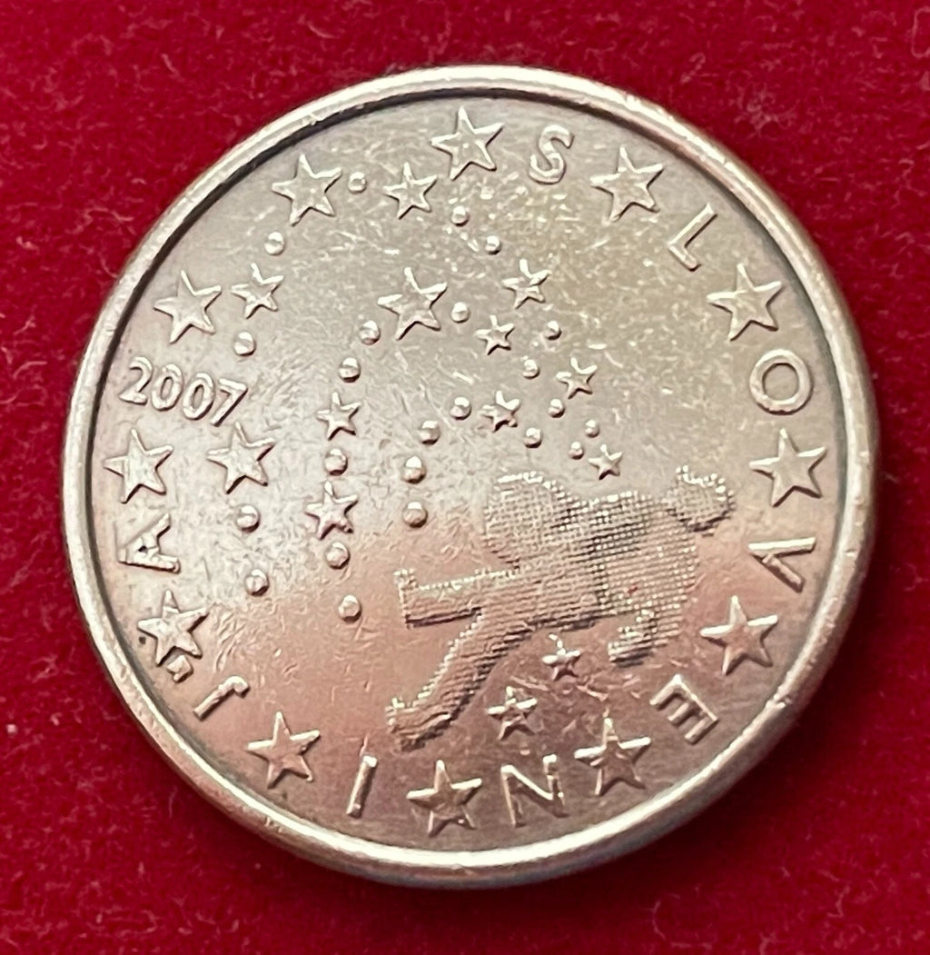 5 Cent 2007 | Slowenien | Der Sämann (Ivan Grohar) | Verkupferter Stahl Münze | schön