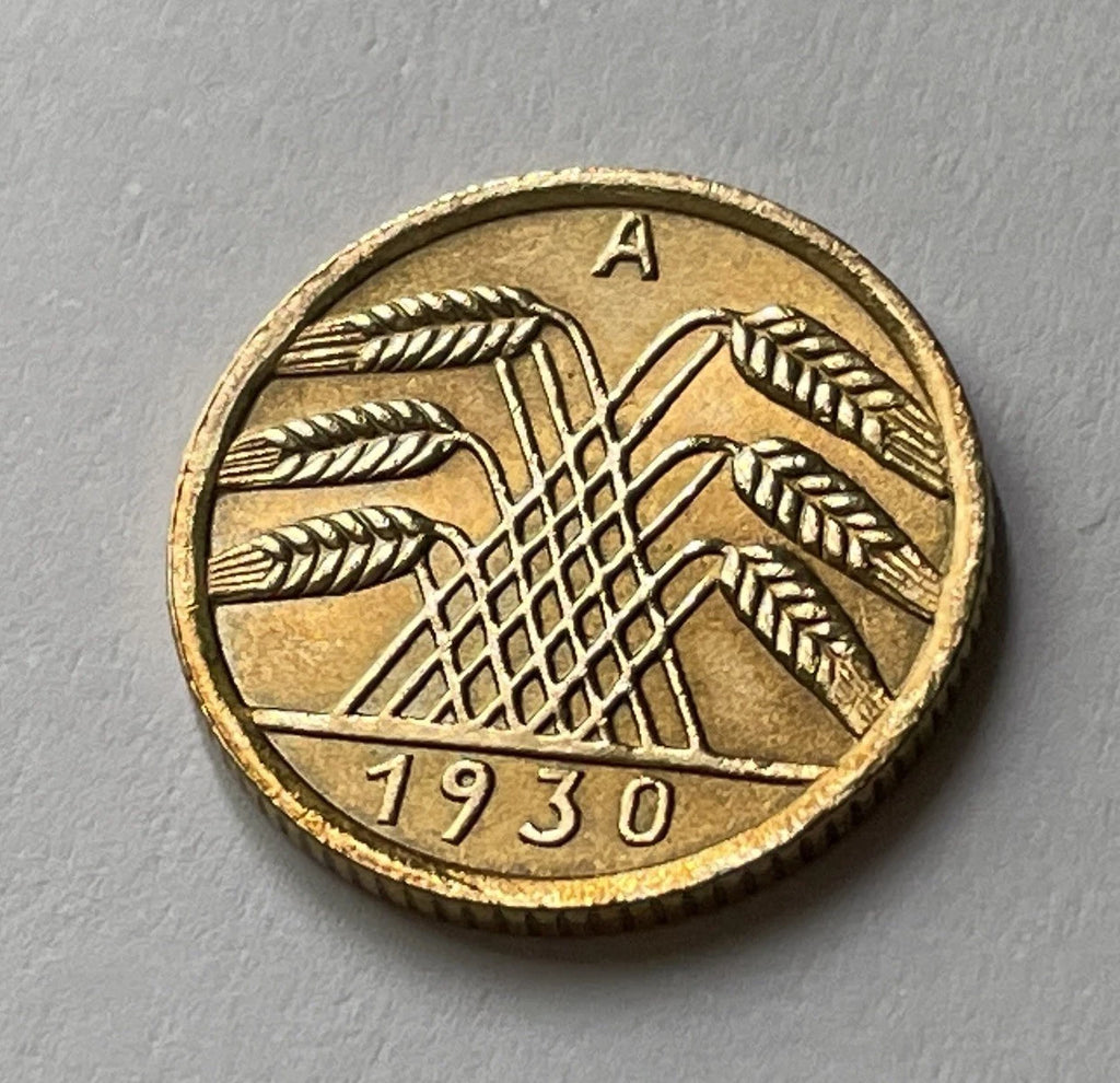 5 Reichspfennig 1930 A | Deutsches Reich | Weimarer Republik | Aluminiumbronze Münze | vorzüglich