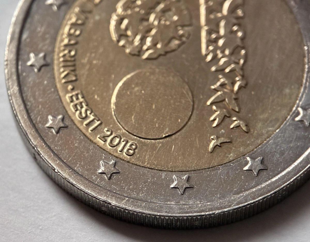 2 Euro 2018 | Estland | 100 Jahre Republik Estland | Bi-Metall Münze
