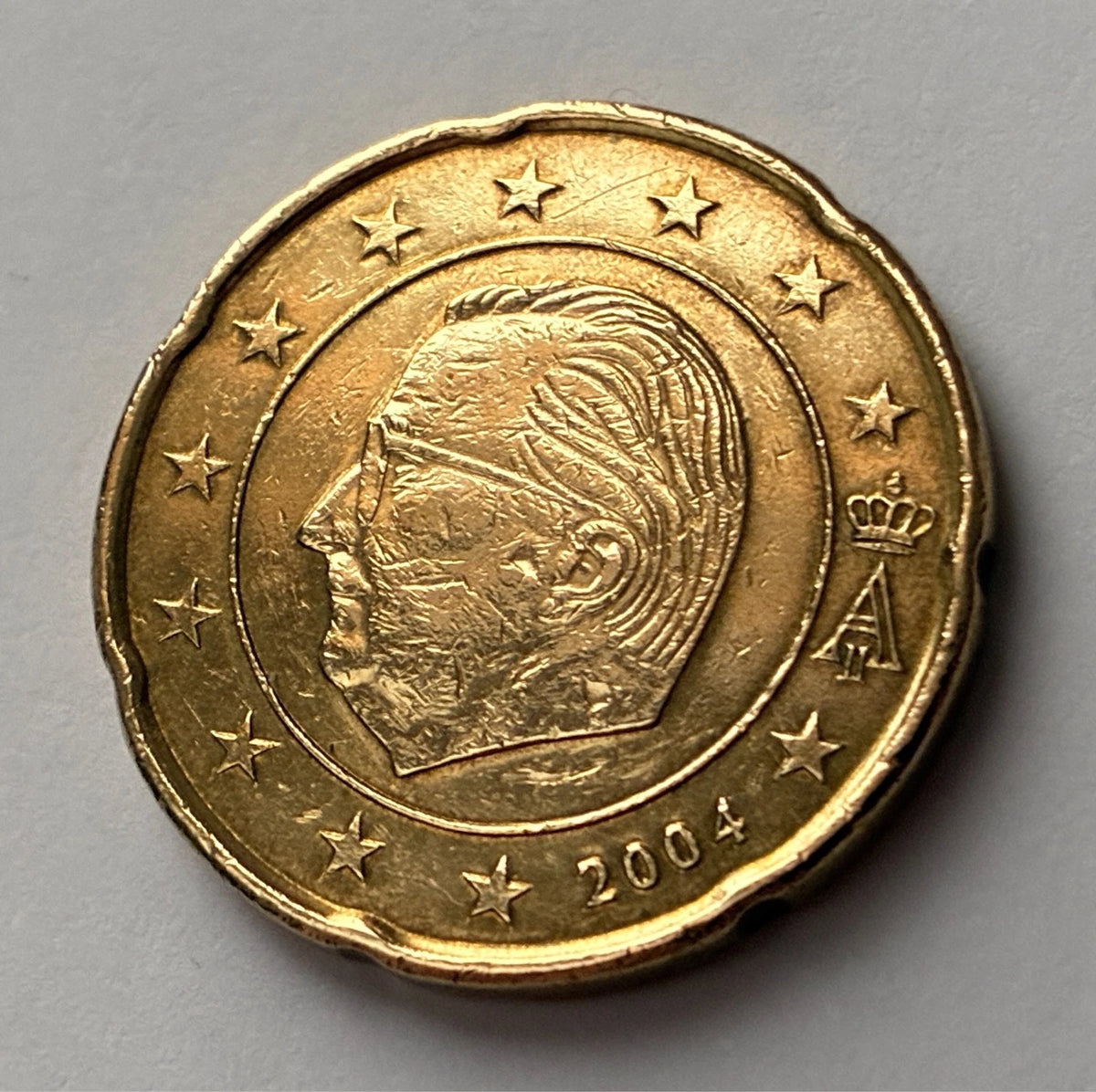 20 Cent 2004 | Belgien | König Albert II. | Nordisches Gold Münze | schön
