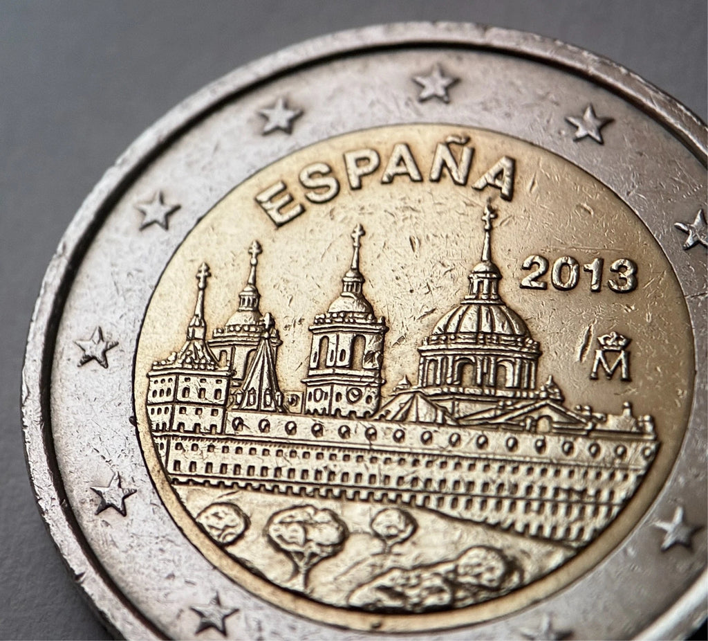 2 Euro 2013 | Spanien | Klosterschloss Escorial | Bi-Metall Gedenkmünze | schön