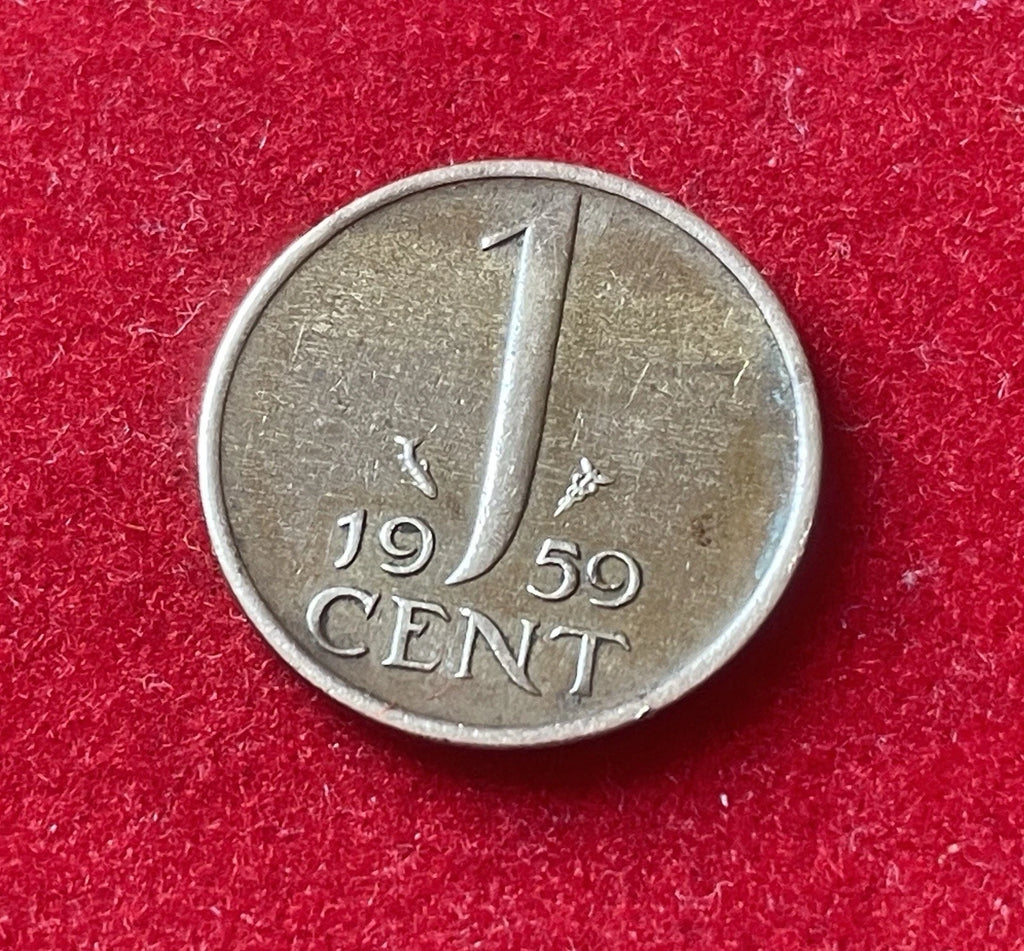 1 Cent 1959 | Niederlande | Juliana Koningin der Nederlanden | Bronze | Sehr guter Zustand