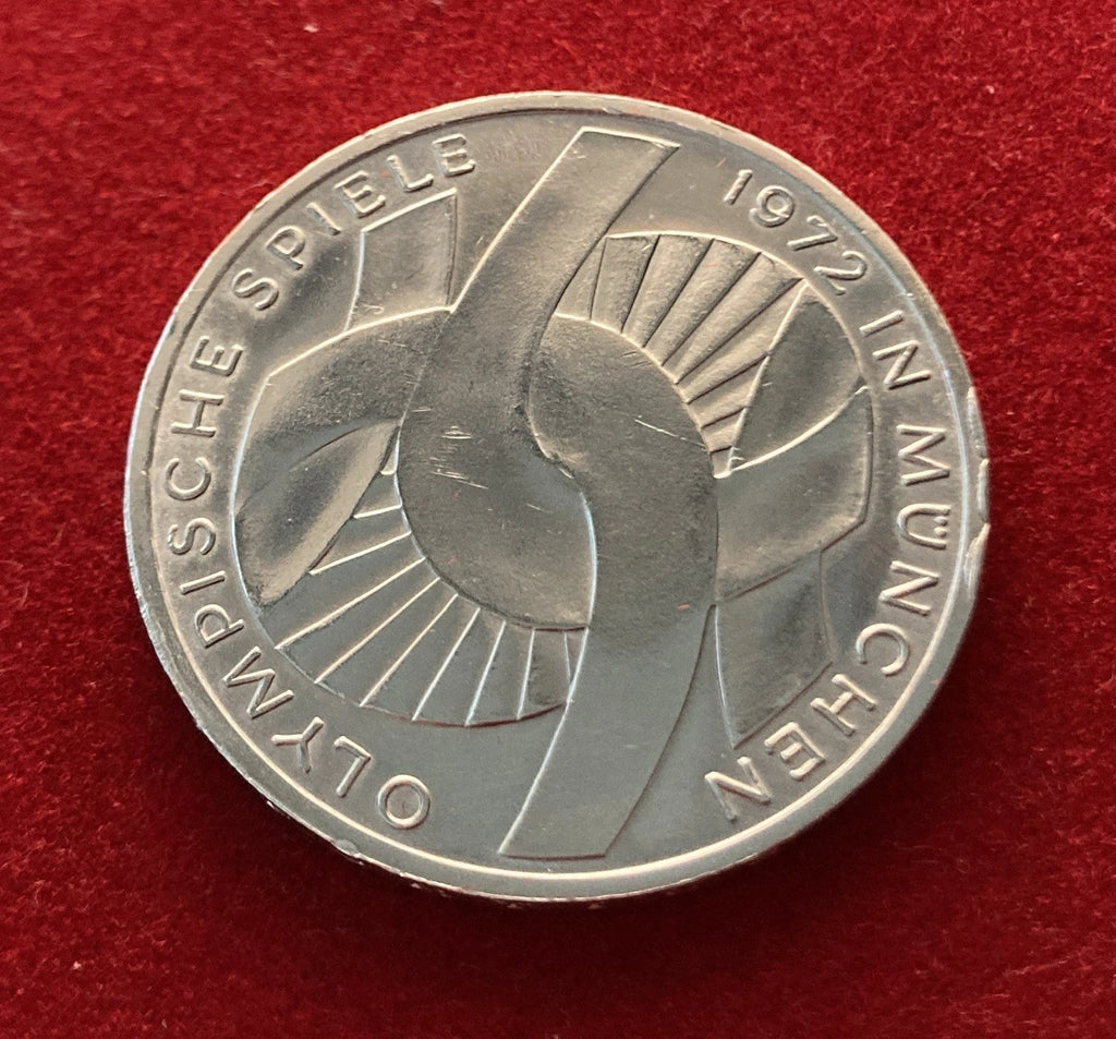 10 Deutsche Mark 1972 G | BRD | Olympische Spiele München | 625er Silber Münze | vorzüglich