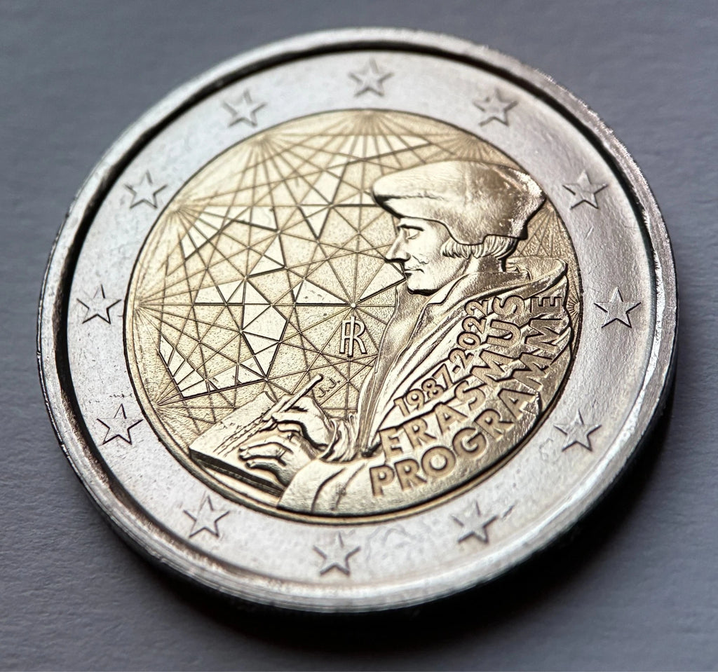 2 Euro 2022 | Italien | 35 Jahre Erasmus-Programm | Bi-Metall Münze