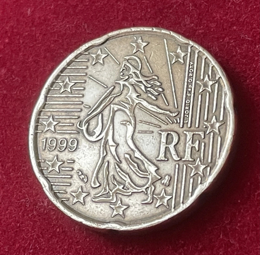 20 Cent 1999 | Frankreich | Säerin Motiv (La Semeuse) | Nordisches Gold Münze | schön