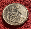 25 Peseten 1957 *70 | Spanien | Francisco Franco | Kupfer-Nickel Münze | schön