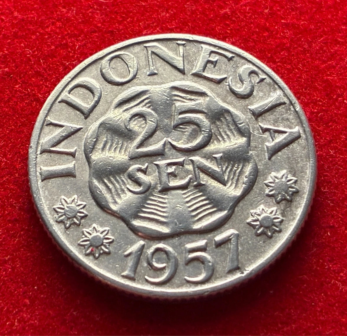 25 Sen 1957 | Indonesien | Garuda Pancasila | Aluminium Münze | vorzüglich