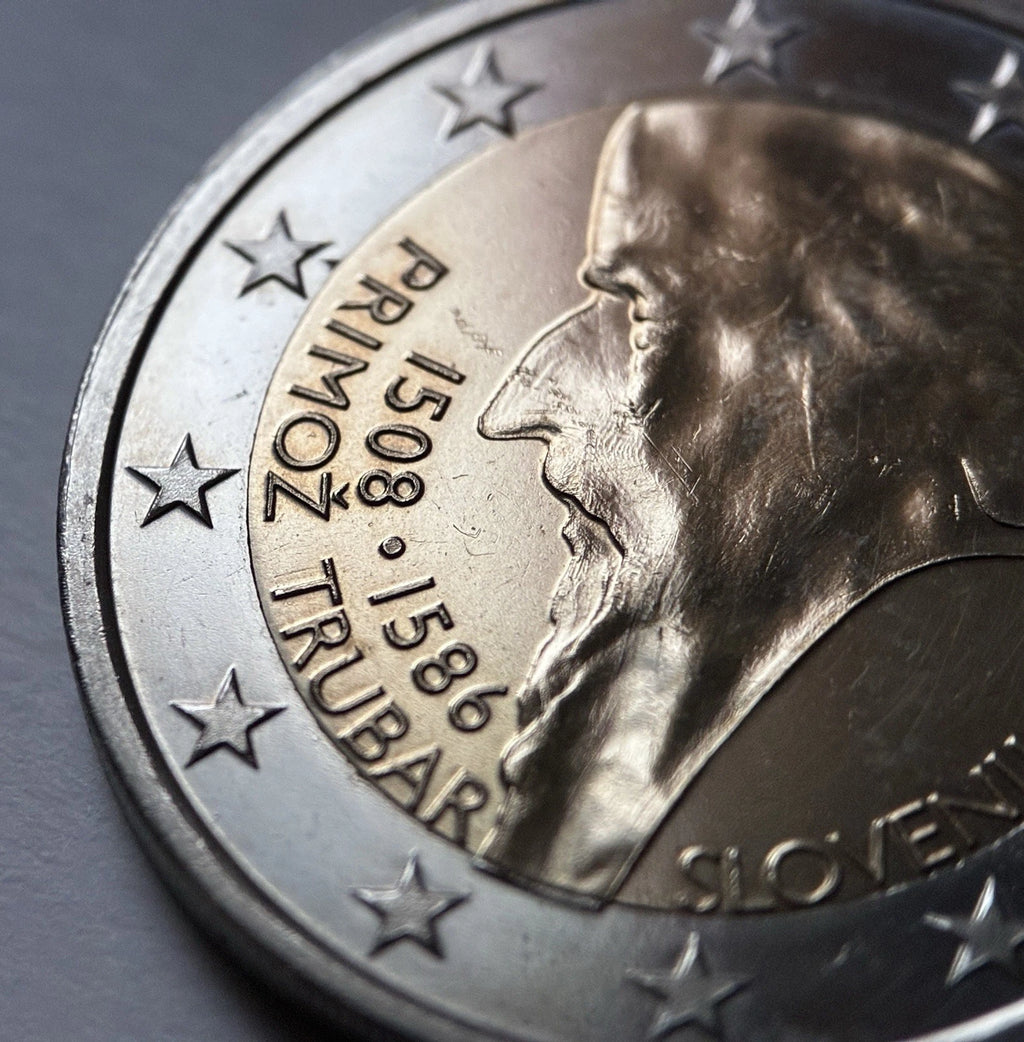 2 Euro 2008 | Slowenien | 500. Geburtstag Primož Trubar | Bi-Metall Münze