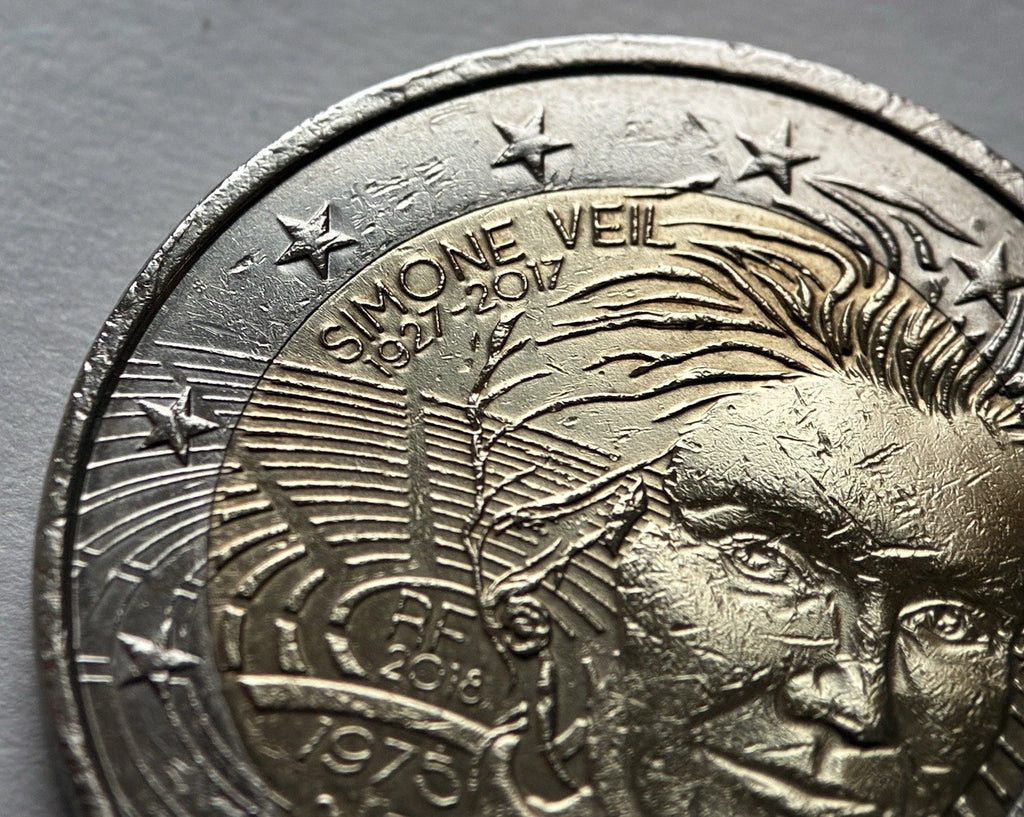 2 Euro 2018 | Frankreich | Simone Veil | Bi-Metall Gedenkmünze | schön