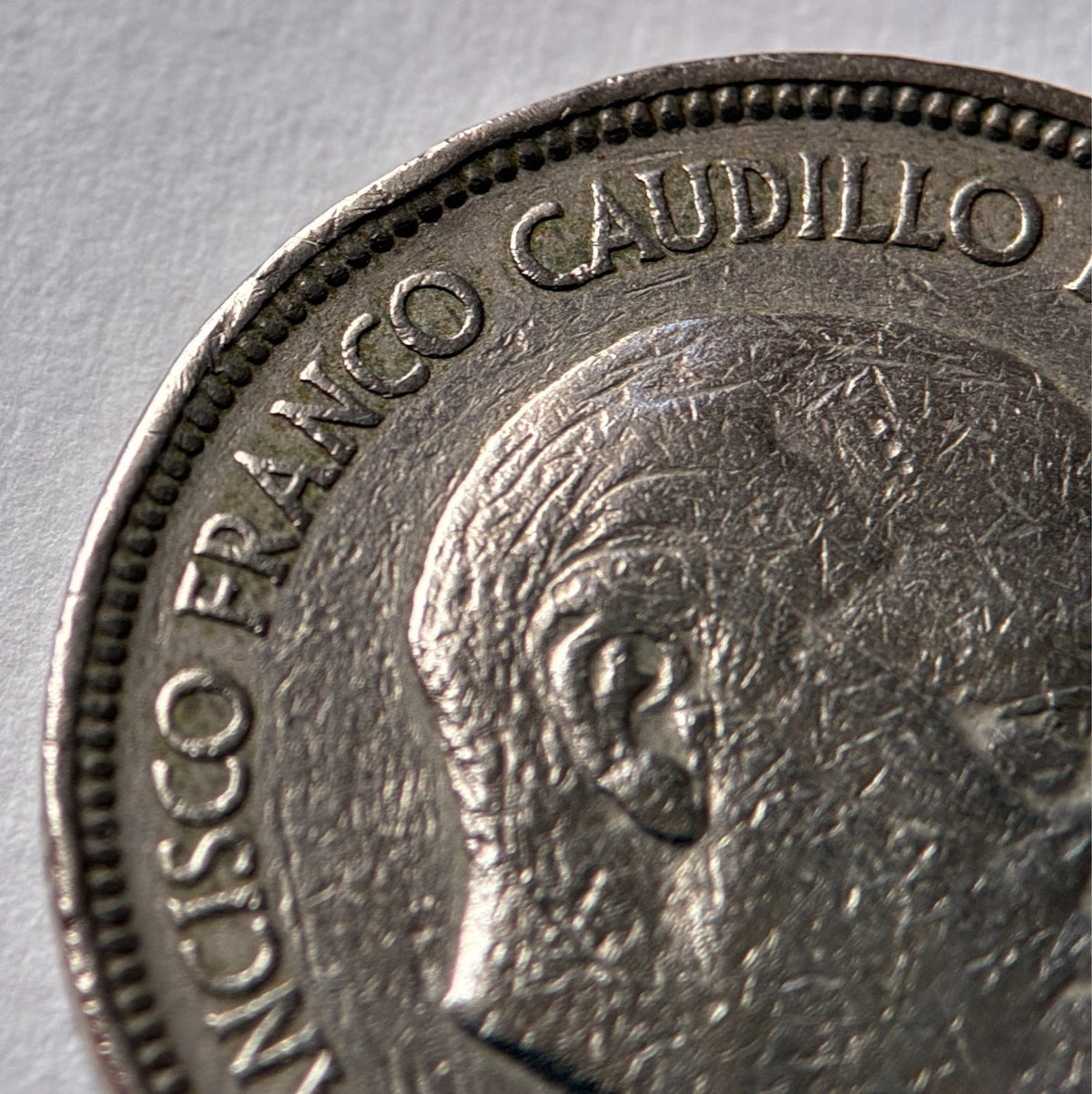 5 Peseten 1957 *60 | Spanien | Francisco Franco | Kupfer-Nickel Münze | schön