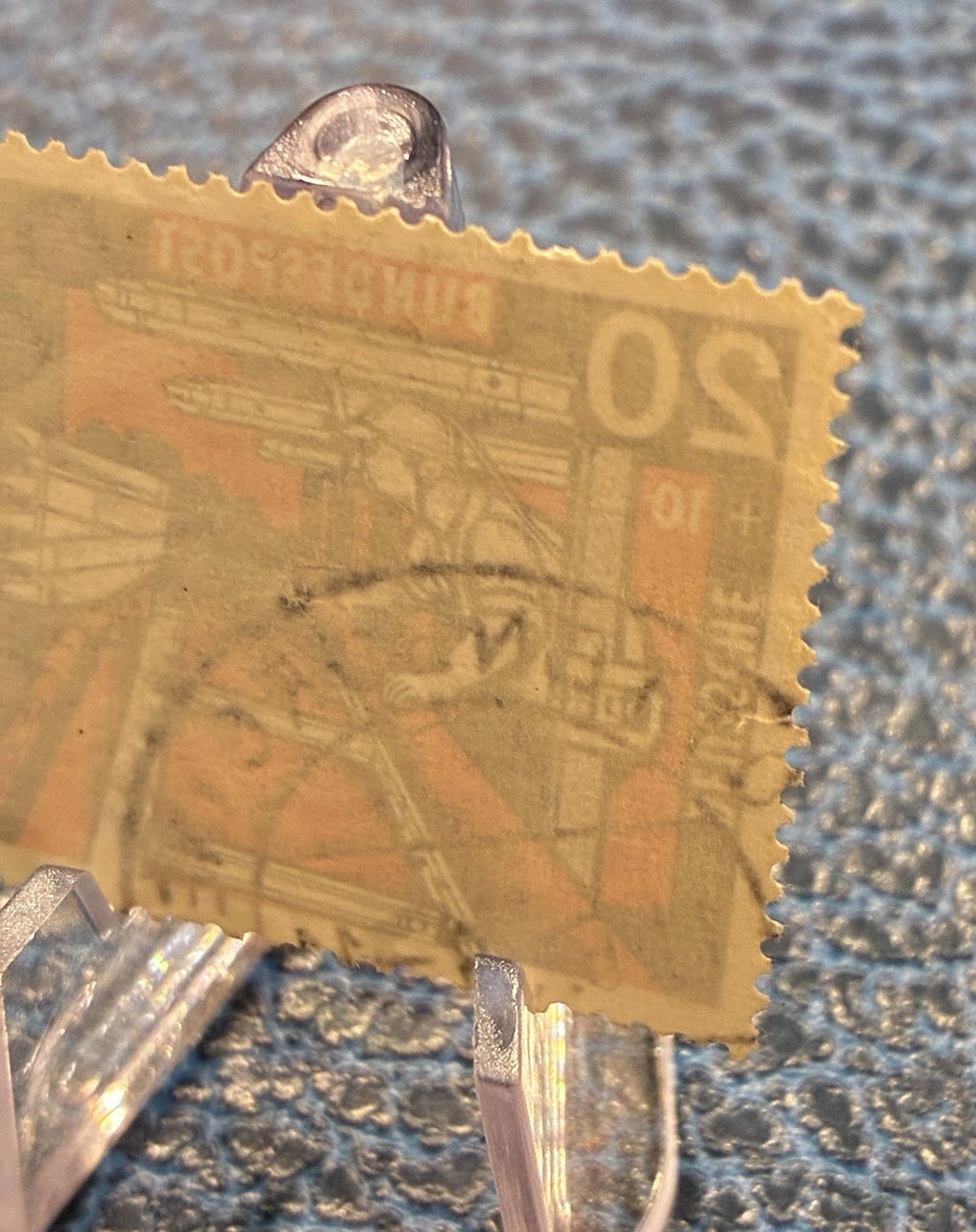 Deutsche Bundespost 1957 | 20+10 Pfennig | Helfer der Menschheit Bergarbeiter | gestempelt | Briefmarke