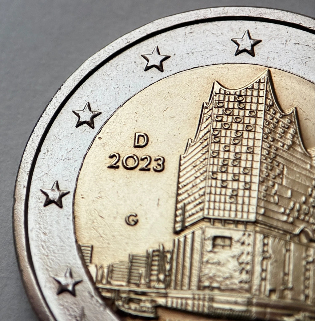 2 Euro 2023 G | Deutschland | Hamburg | Elbphilharmonie | Bundesländerserie | Bi-Metall Münze
