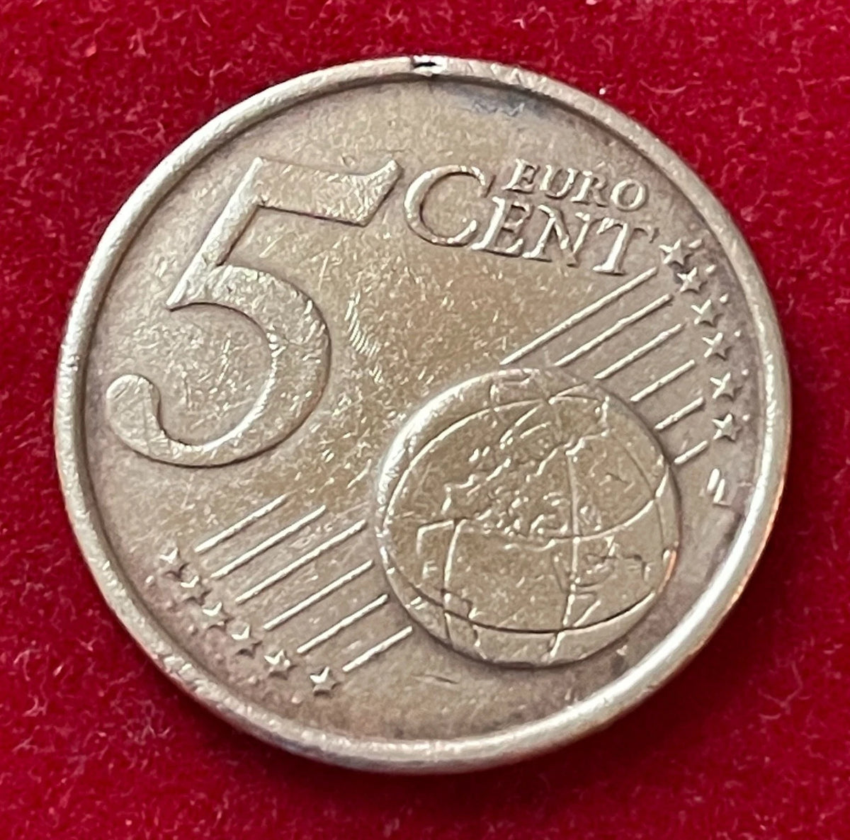 5 Cent 2002 | Italien | Kolosseum in Rom | Münze aus Verkupfertem Stahl | schön