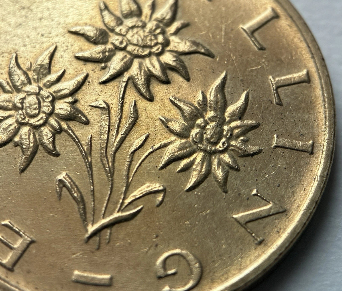 1 Schilling 1995 | Österreich | Edelweiß | Alpenblume | Aluminiumbronze Münze | sehr schön
