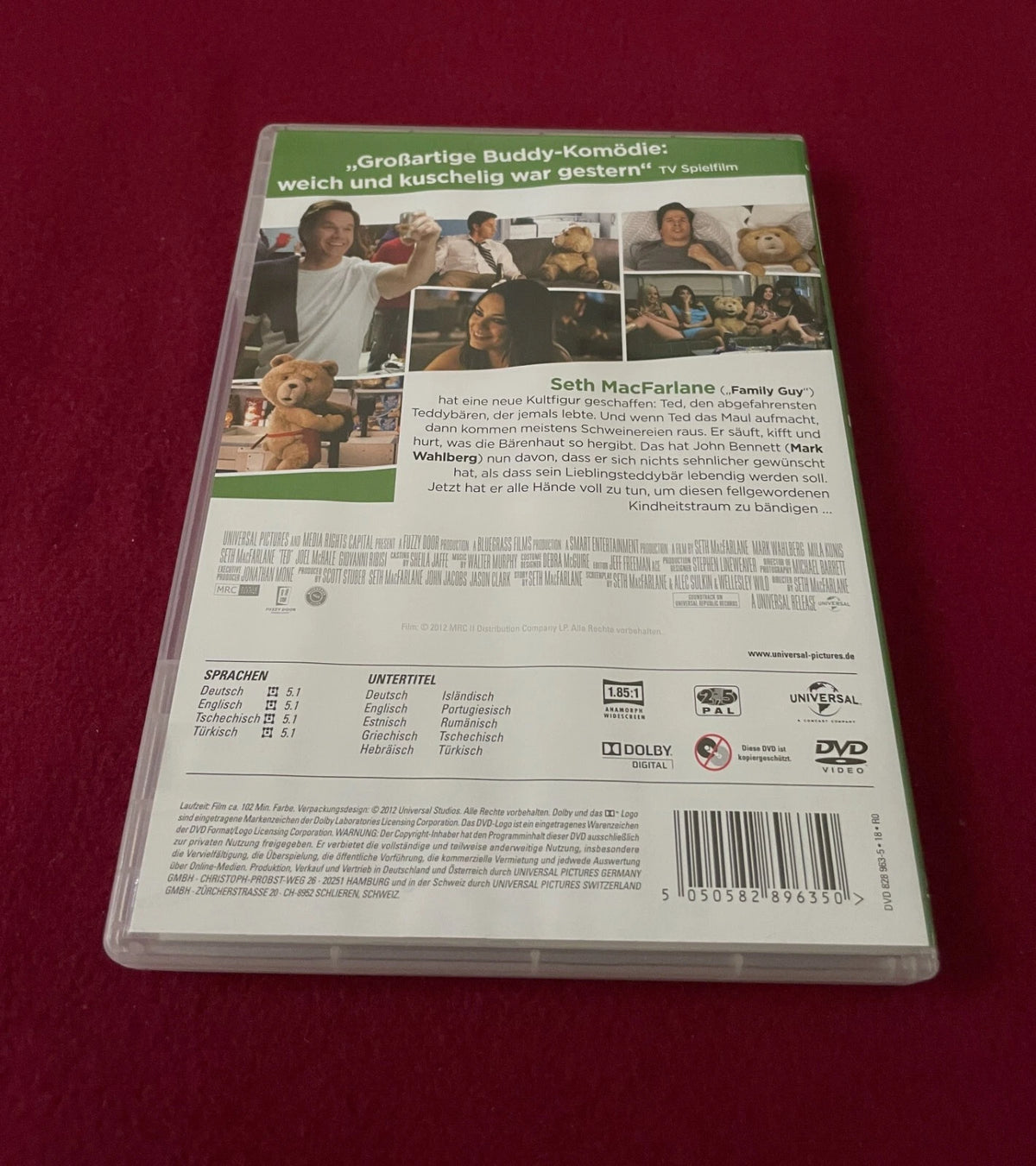 Ted – Mit Mark Wahlberg & Mila Kunis – DVD Film (Komödie) / FSK 16 / Gebraucht