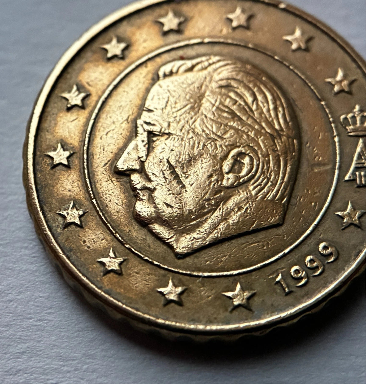 10 Cent 1999 | Belgien | König Albert II. | Nordisches Gold Münze