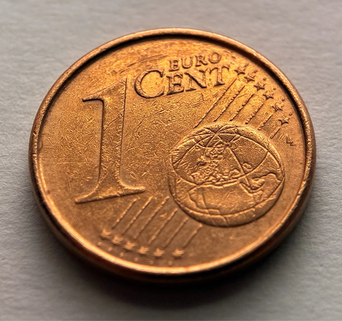 1 Cent 2005 | Spanien | Kathedrale von Santiago de Compostela | Verkupferter Stahl | Sammlermünze