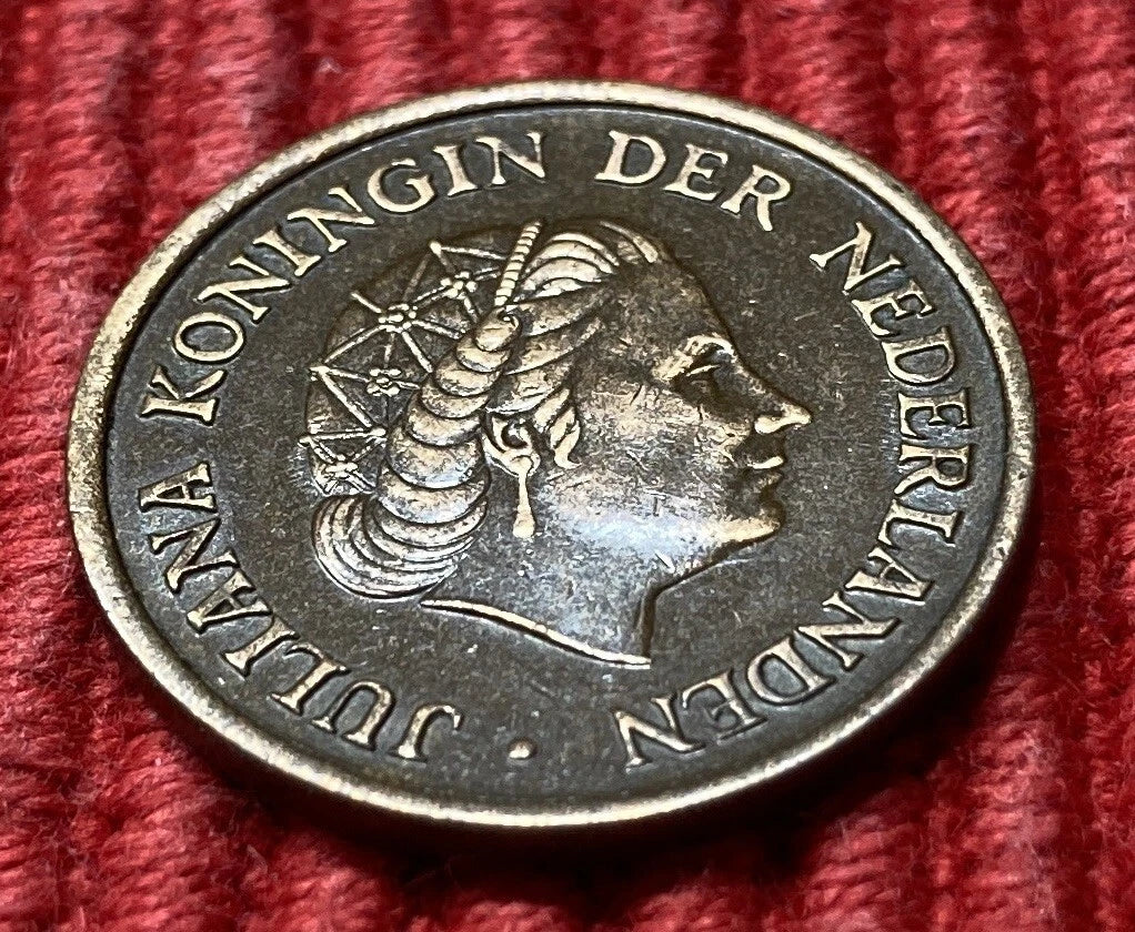 5 Cent 1950 | Niederlande | Königin Juliana | Bronze Münze | sehr schön
