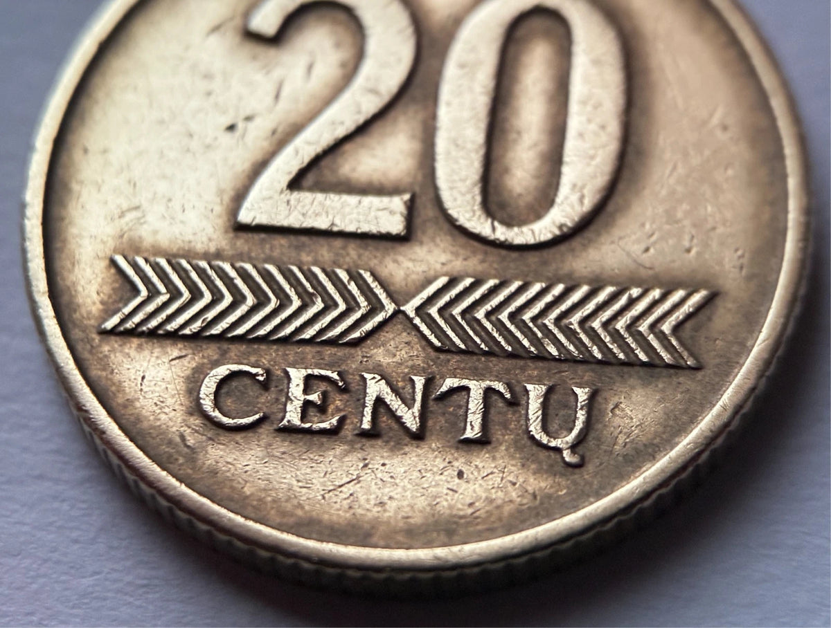 20 Centų 1997 | Litauen | Vytis Ritter | Nickel-Messing Münze | schön