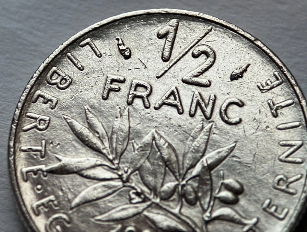 1/2 Franc 1984 | Frankreich | La Semeuse | Nickel-Münze | sehr schön