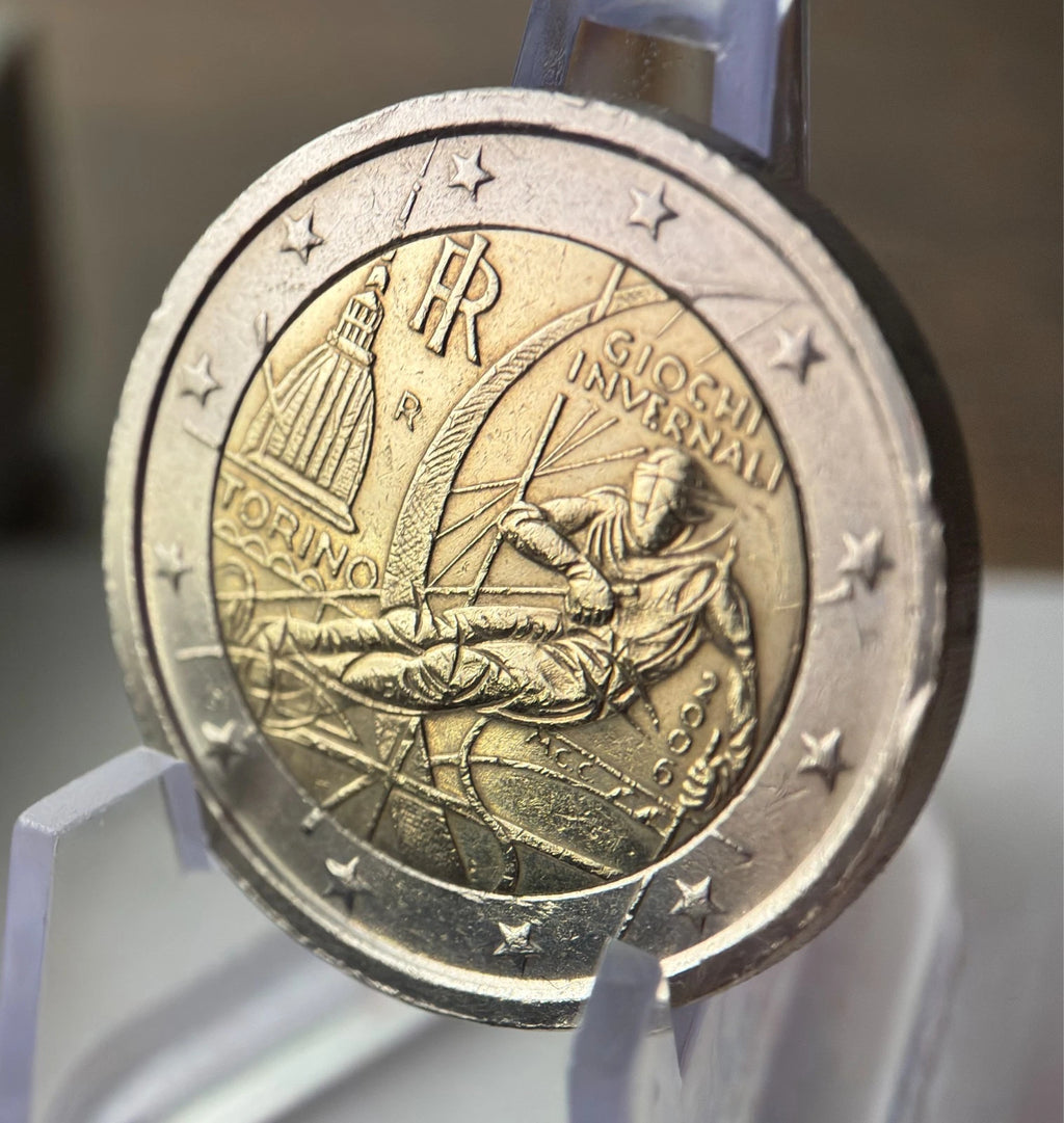 2 Euro 2006 | Italien | XX. Olympische Winterspiele Turin | Bi-Metall Münze | schön