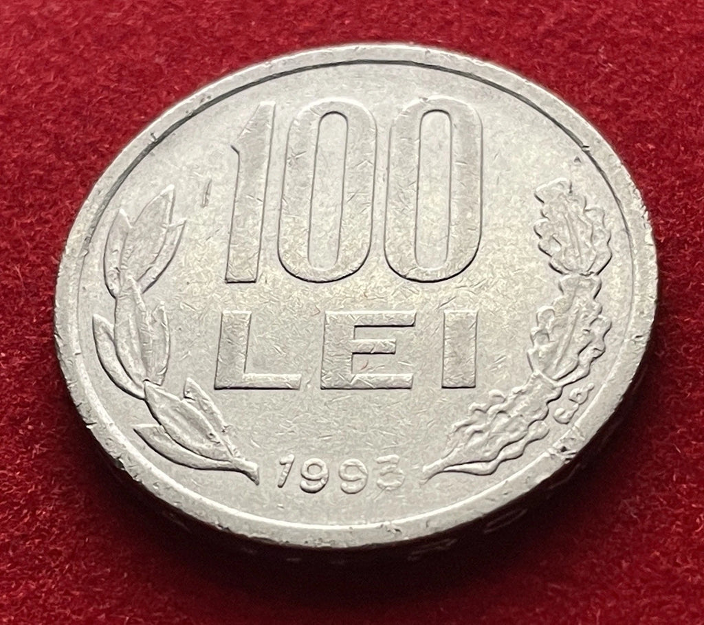 100 Lei 1993 | Rumänien | Michael der Tapfere | Vernickelter Stahl Münze | Sehr schön