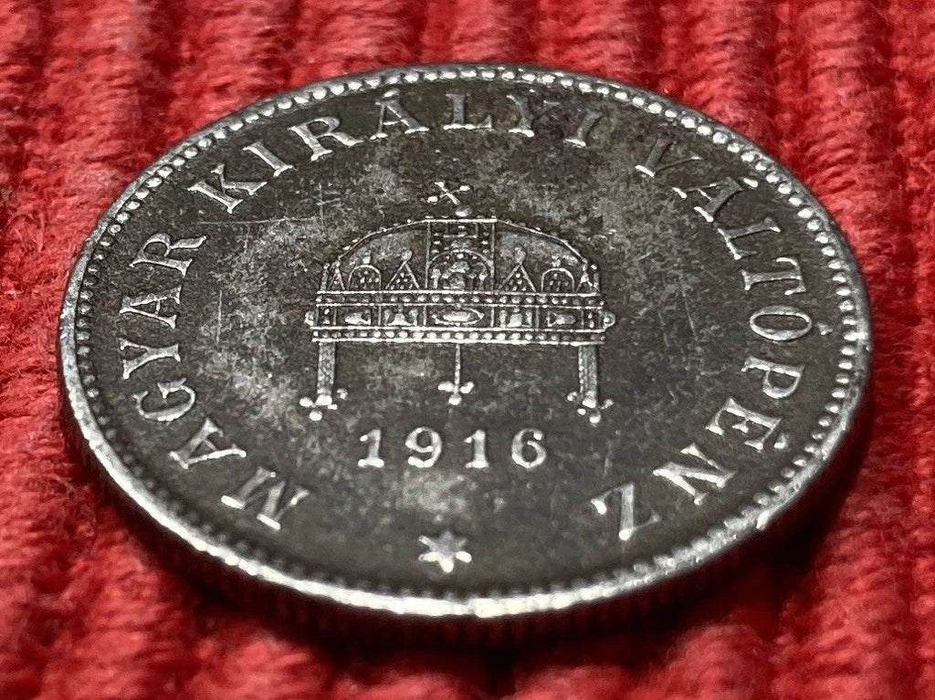 20 Fillér 1916 | Österreich-Ungarn | Karl IV. (Károly IV.) | Eisen Münze | sehr schön