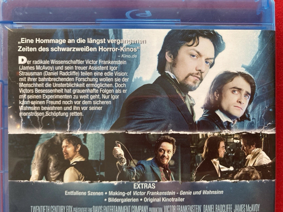 Victor Frankenstein – Genie und Wahnsinn – Blu-Ray Film (mit Daniel Radcliffe, James McAvoy) / FSK 16 / Neuwertig