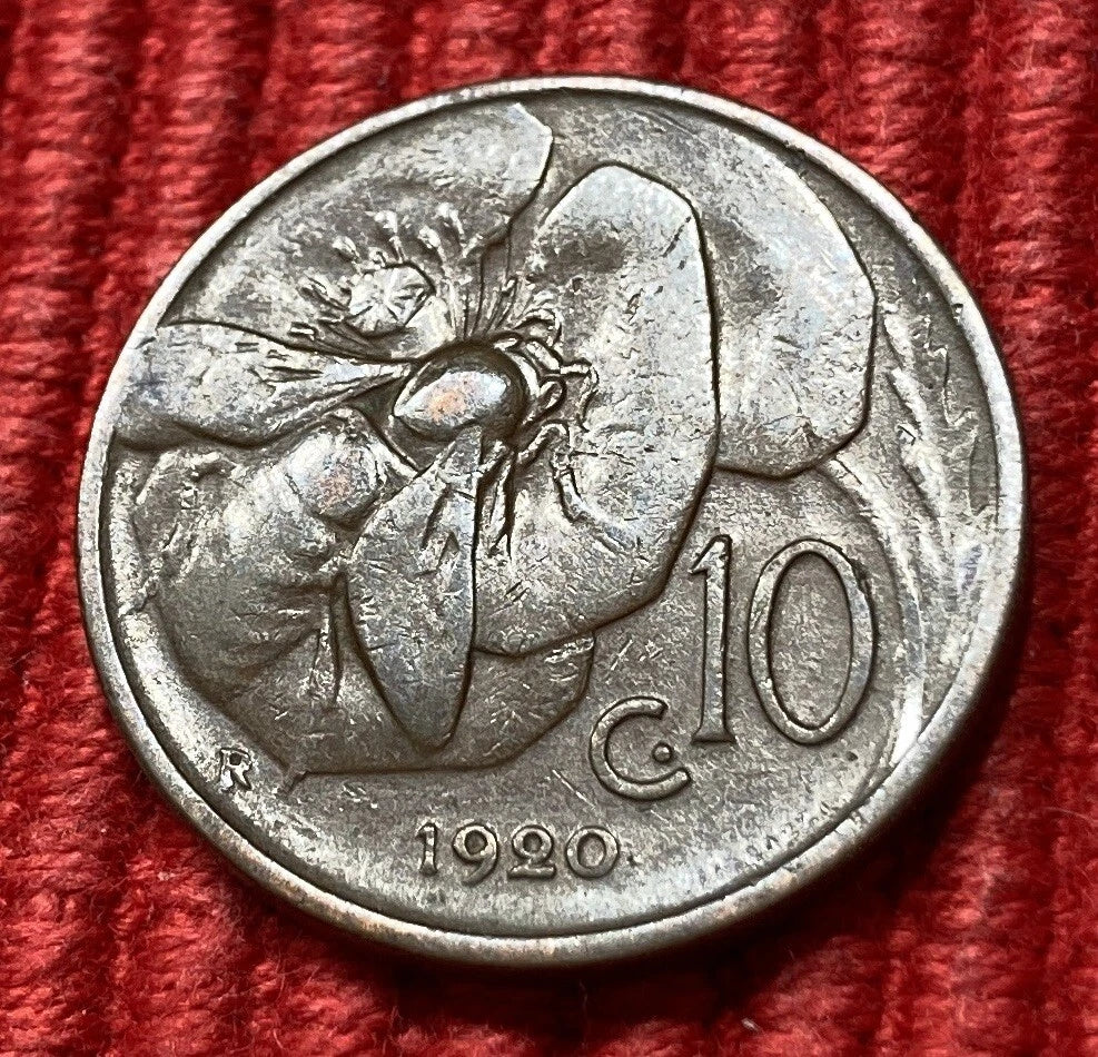 10 Centesimi 1920 R | Italien | König Vittorio Emanuele III. | Kupfer | Historische Münze