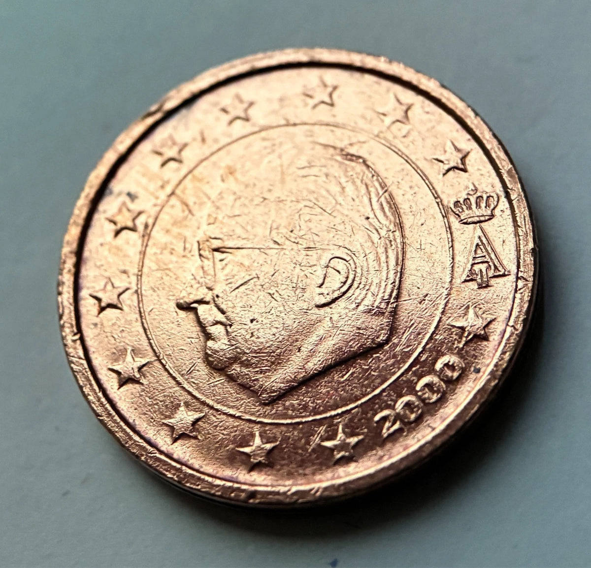 2 Cent 2000 | Belgien | König Albert II. | Münze aus verkupfertem Stahl