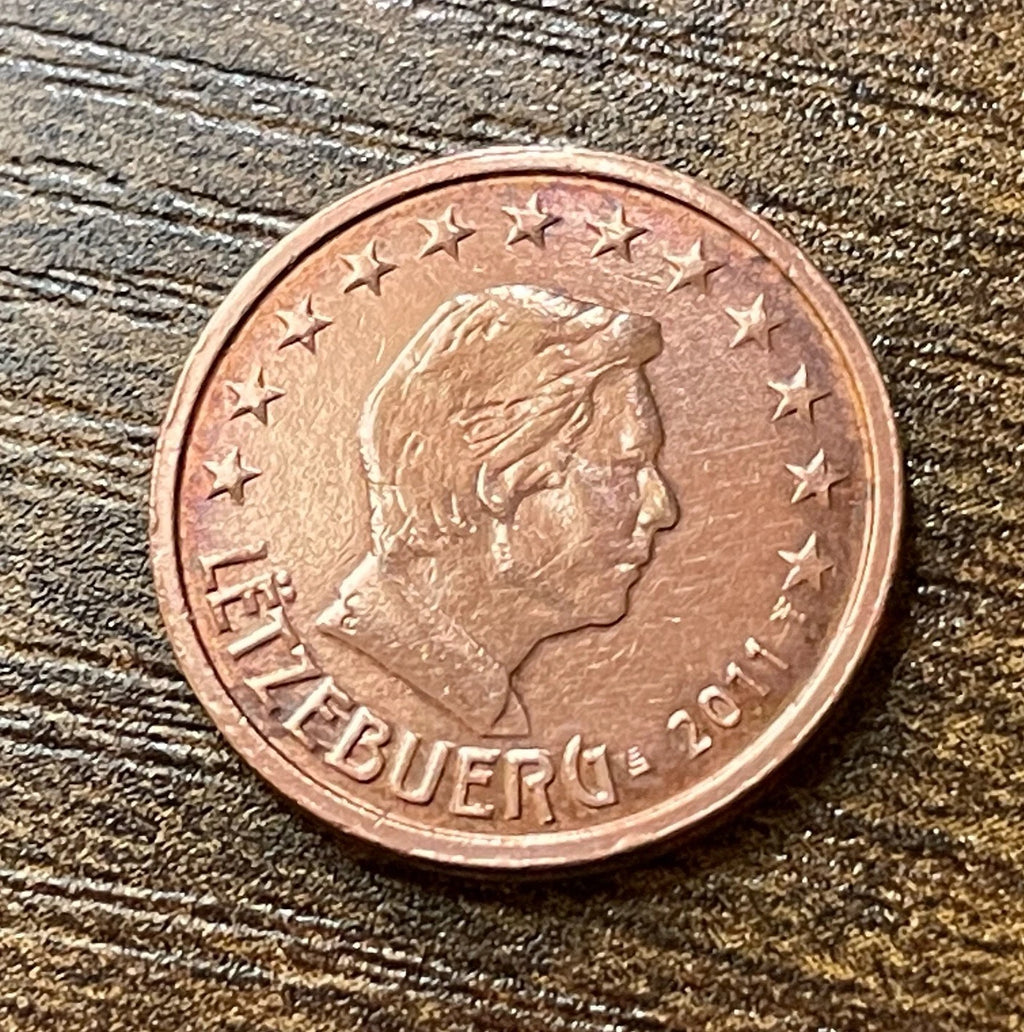 2 Cent 2011 | Luxemburg | Großherzog Henri | LËTZEBUERG | Verkupferter Stahl Münze