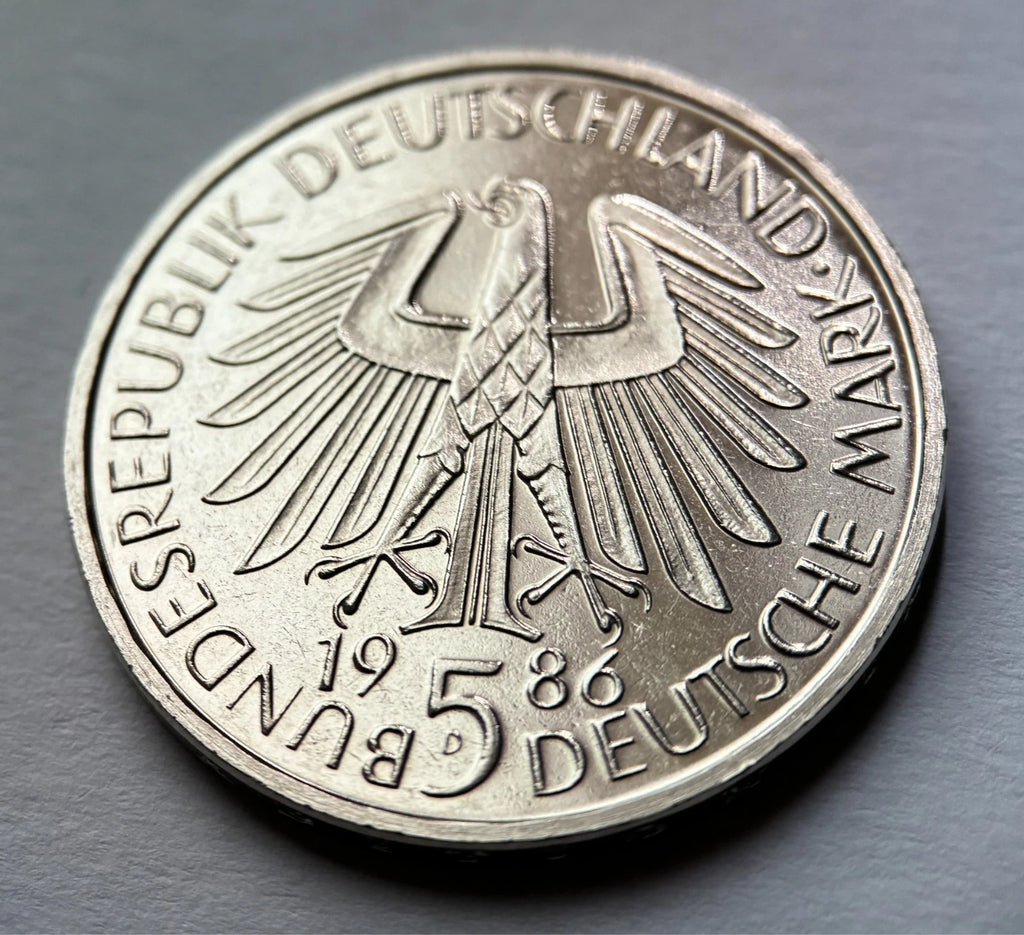 5 DM 1986 D | BRD | 600 Jahre Universität Heidelberg Gedenkmünze