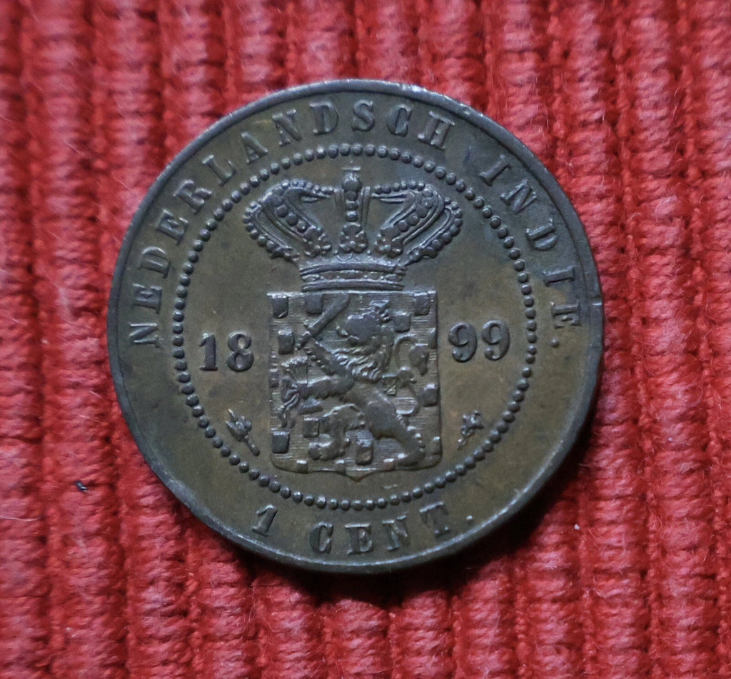 1 Cent 1899 | Niederlande / Niederländisch-Indien | Münze aus Kupfer | Vorzüglicher Zustand