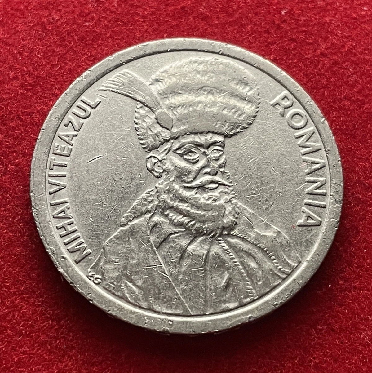 100 Lei 1993 | Rumänien | Michael der Tapfere | Vernickelter Stahl Münze | Sehr schön