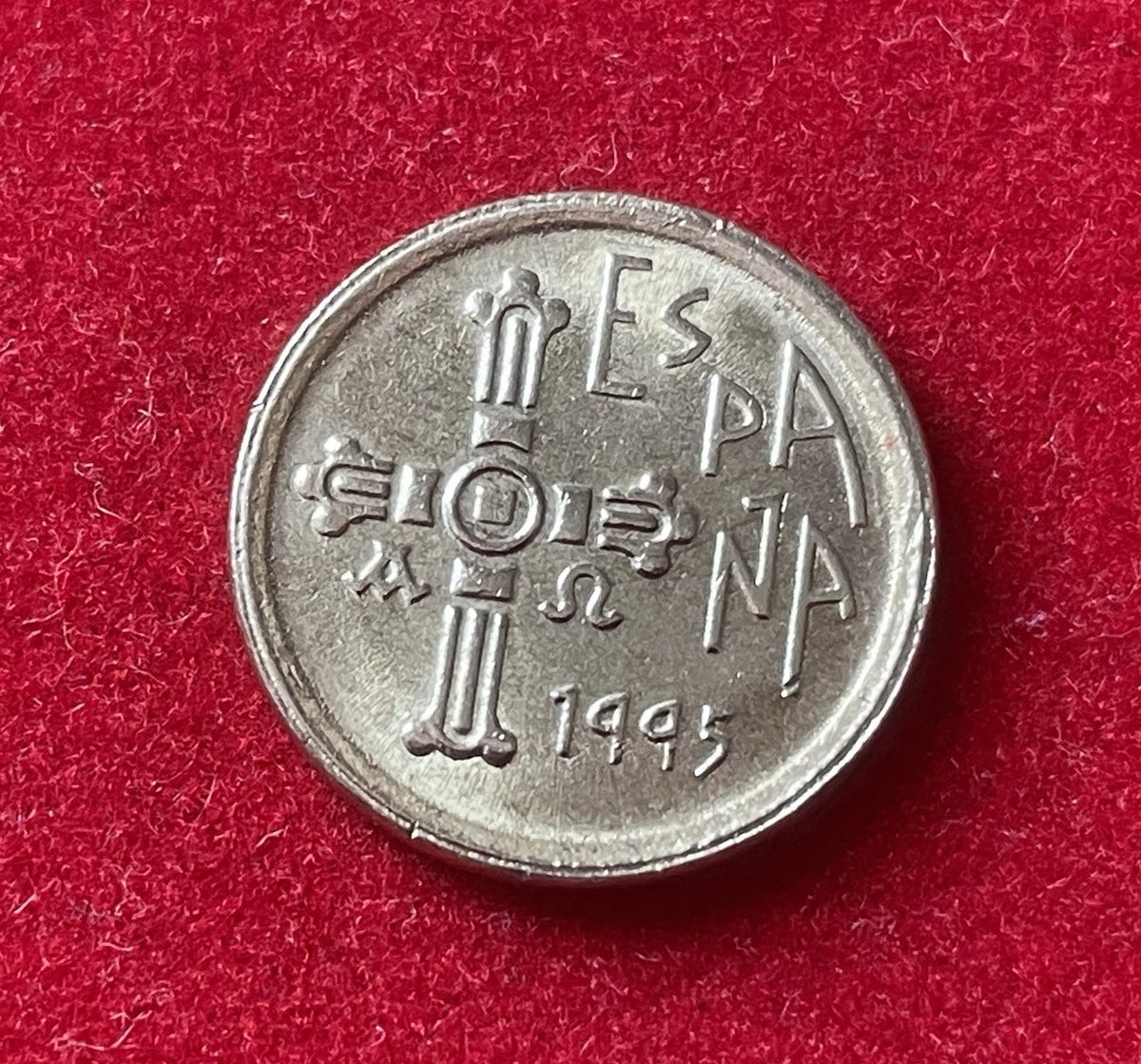 5 Pesetas 1995 | Spanien | Asturischer Kornspeicher | ASTURIAS | Münze aus Aluminiumbronze | Sehr schön