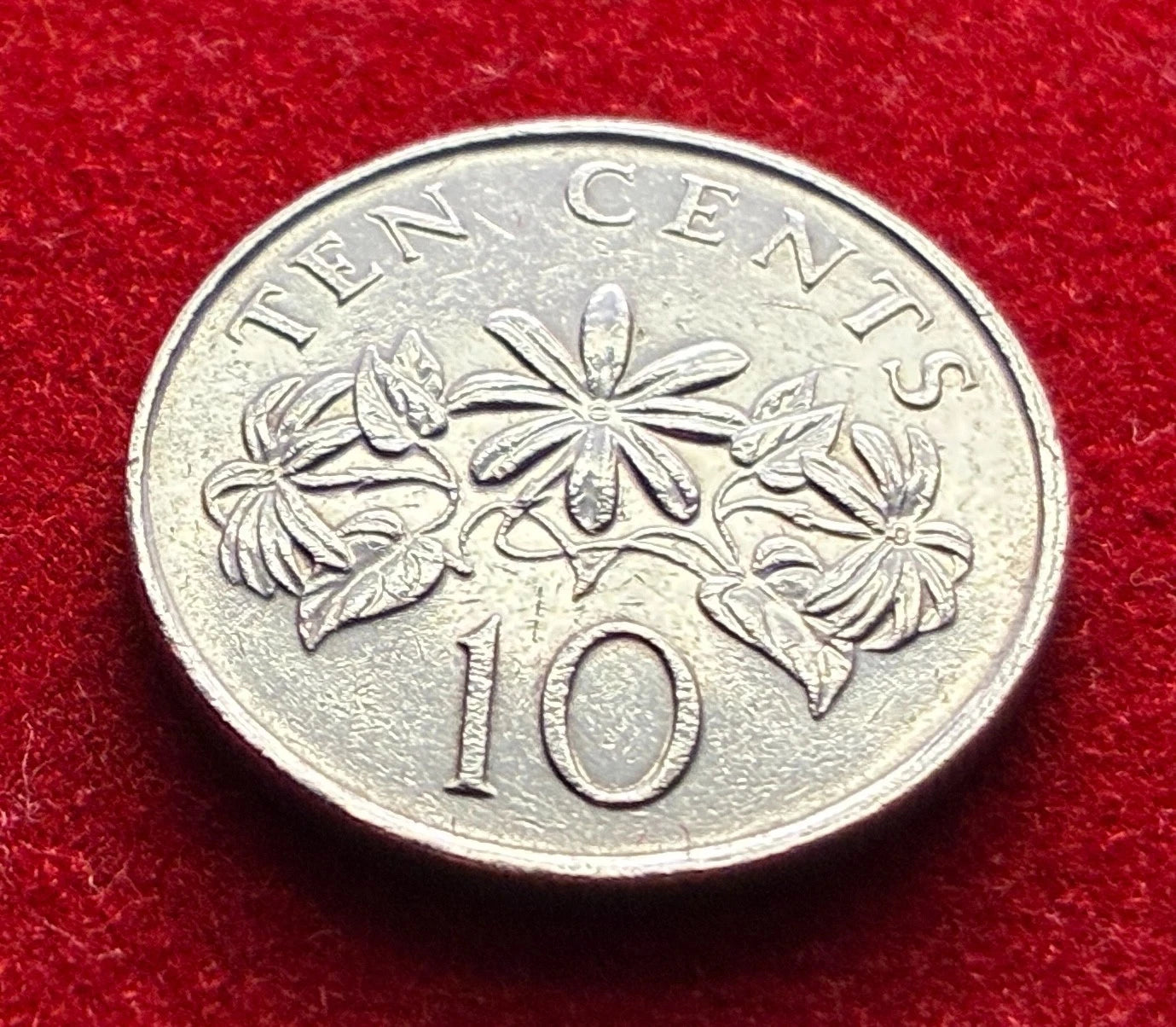10 Cents 1990 | Singapur | Staatswappen | சிங்கப்பூர் 新加坡 | Kupfer-Nickel Münze