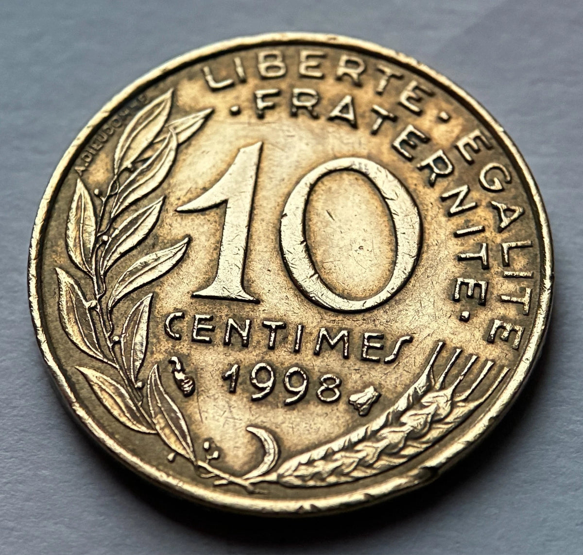 10 Centimes 1998 | Frankreich | Marianne | Aluminiumbronze Münze | vorzüglich