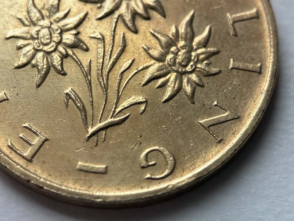1 Schilling 1995 | Österreich | Edelweiß | Alpenblume | Aluminiumbronze Münze | sehr schön