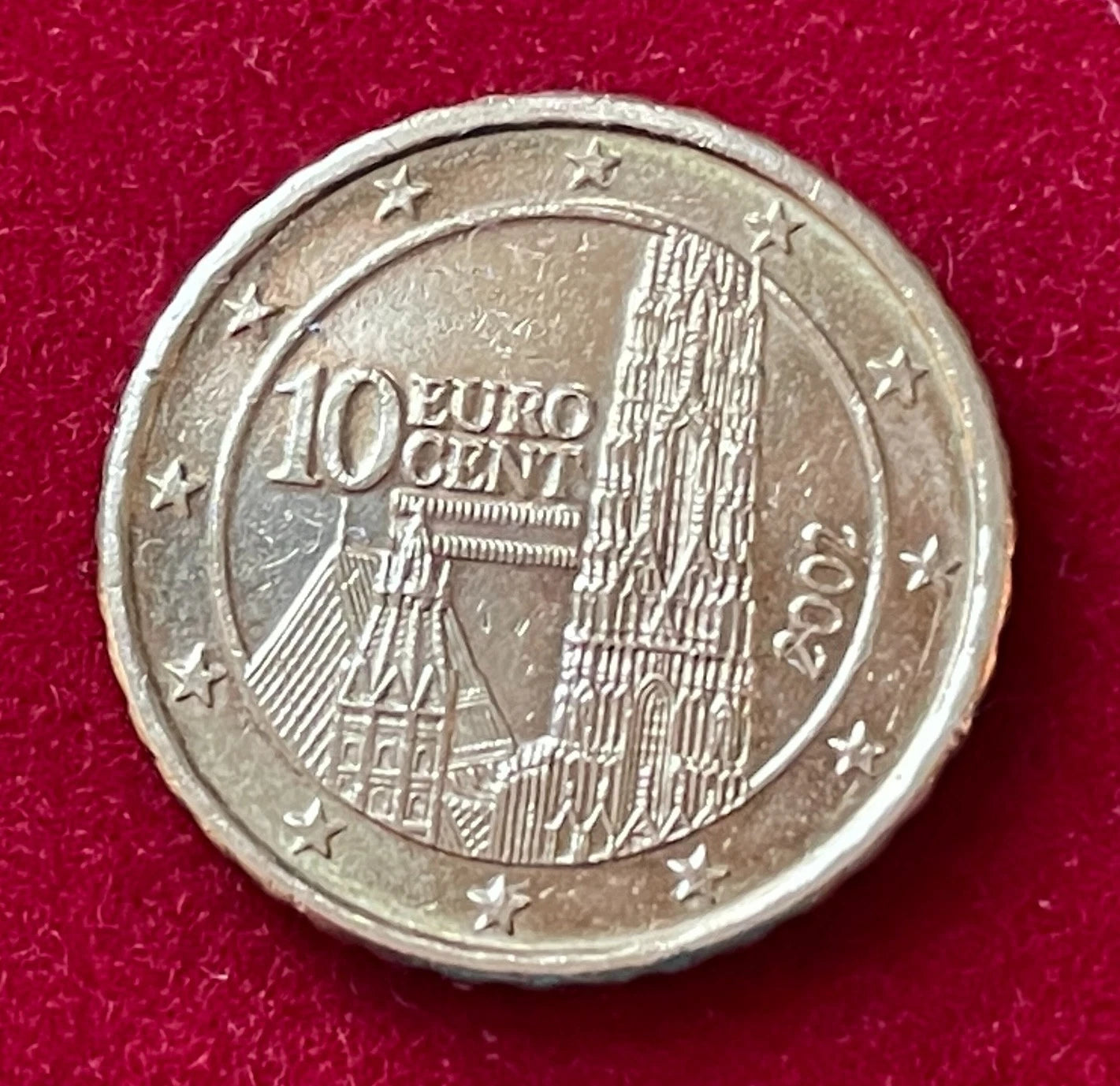 10 Cent 2002 | Österreich | Stephansdom | Nordisches Gold Münze