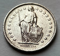1/2 Franken 1979 | Schweiz | Helvetia mit Speer & Schild | Kupfer-Nickel-Münze