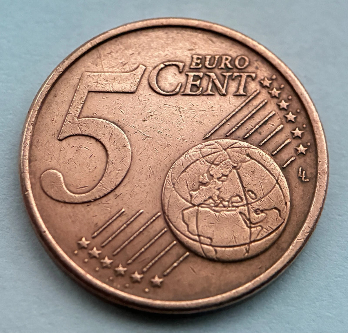 5 Cent 2015 | Litauen | Vytis Ritter | Verkupferter Stahl Münze | schön