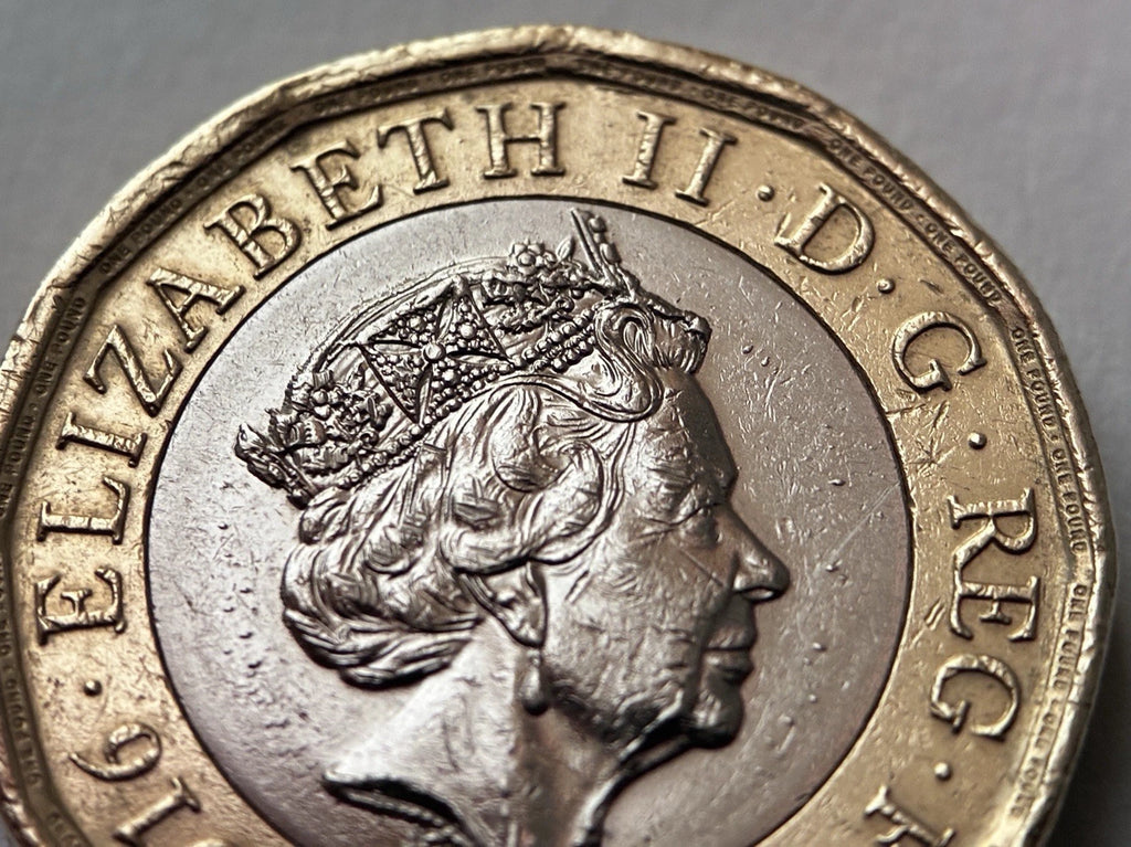 1 Pfund 2016 – Königin Elizabeth II. – Großbritannien – Seltene Fehlprägung / Rarität