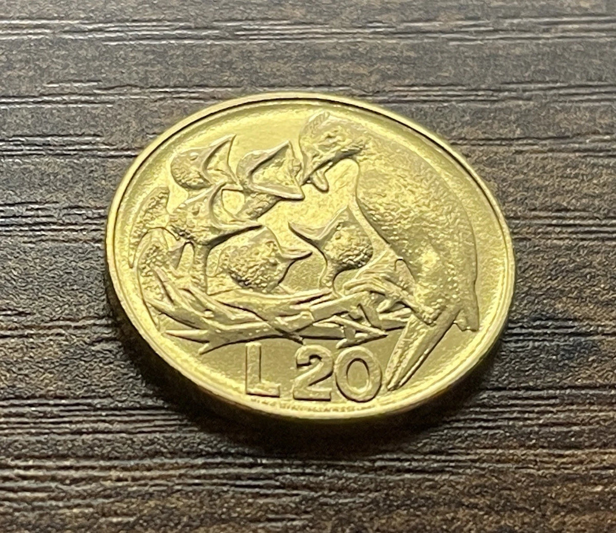 20 Lire 1975 | San Marino | Tierliebe | Aluminiumbronze Münze | schön