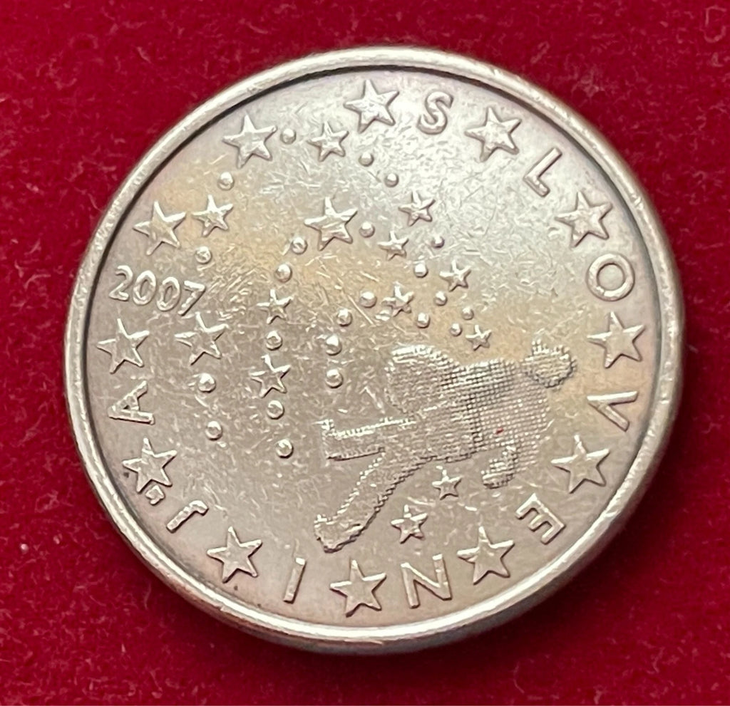 5 Cent 2007 | Slowenien | Der Sämann (Ivan Grohar) | Verkupferter Stahl Münze | schön