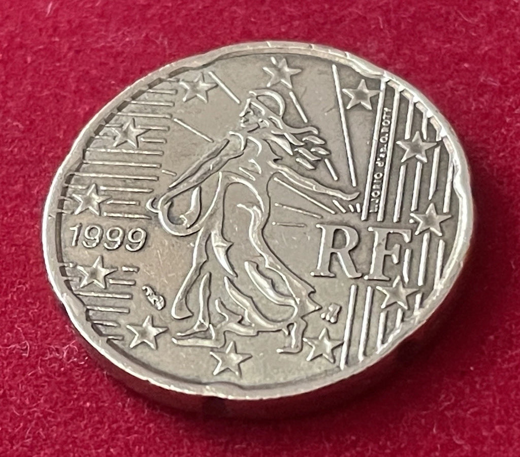 20 Cent 1999 | Frankreich | Säerin Motiv (La Semeuse) | Nordisches Gold Münze | schön