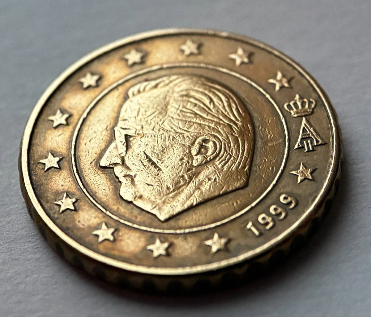 10 Cent 1999 | Belgien | König Albert II. | Nordisches Gold Münze
