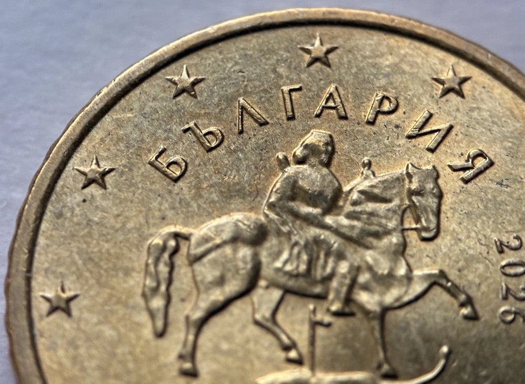 50 Cent 2026 | Bulgarien | Madara-Reiter & Europa-Karte | Nordisches Gold Münze