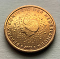 2 Cent 2003 | Niederlande | Königin Beatrix | Verkupferter Stahl Münze | schön