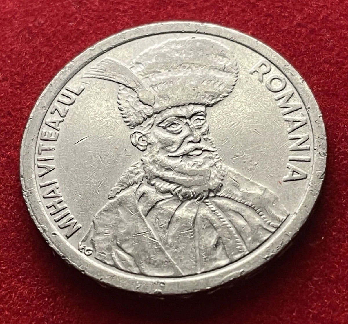 100 Lei 1993 | Rumänien | Michael der Tapfere | Vernickelter Stahl Münze | Sehr schön
