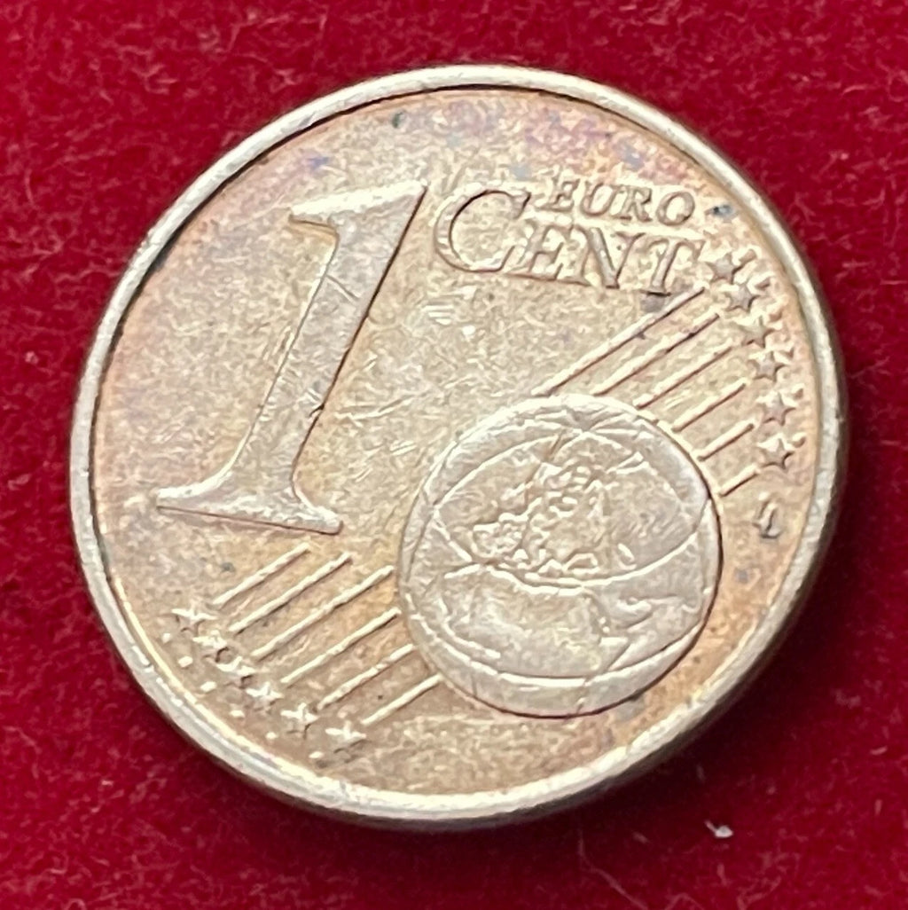1 Cent 2007 | Irland | Harfe | Verkupferter Stahl Münze
